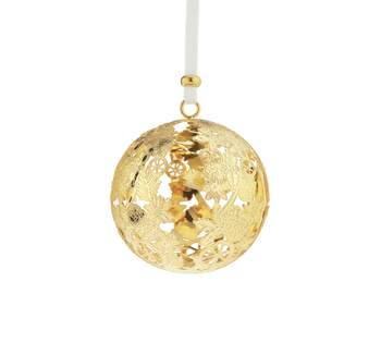 Christofle 2025 Gold Ornament Bouquet Givré